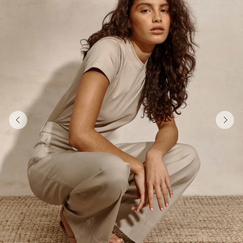 SPANXsupersmooth™ Stretch Twill Wide Leg Pant | Bone